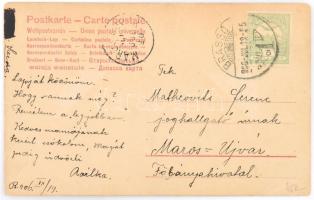 1906 Matheovics Ferenc (1886-1957) joghallgató, későbbi jogász, Brassói Újlap szerkesztője, 1923-193...