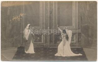 1914 Arad, Angyali üdvözlet, színházi jelenet / theatre play. photo (EK)