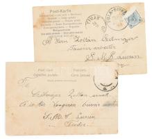 1901-03 Czetmáyer (Czetmájer) Zoltán, az SMS Lussin cs. és kir. tengerész búvárának Polából küldött ...