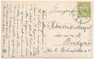 1915 Élesd, Alesd; gyerekek hóemberrel télen / children with snowman in winter. photo (fa)