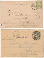 2 db RÉGI hosszú címzéses színésznős képeslap vegyes minőségben Leitner Margitnak küldve a Károlyi-E...