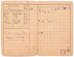 1940 Pápa, élelmezési igazolvány Révész József üzletvezetőnek