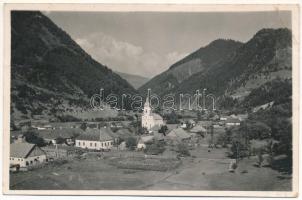 1944 Nagyilva, Felsőilva, Ilva Mare; látkép, templom / general view, church (EB)