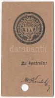 Csehország (történelmi tartomány) / Trebic ~1914. 20h városi szükségpénz lyukasztással érvénytelenít...