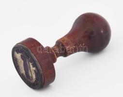 "Miskolci izr. nőegylet 1874" feliratos gumibélyegző ca 1930 7,5 cm, d: 3,6 cm