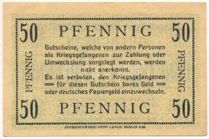 Német Birodalom / Zossen-Halbmondlager ~1914. hadifogolytábor 50Pf T:XF German Empire / Zossen-Halbmondlager POW Camp ~1914. 50 Pfennig C:XF