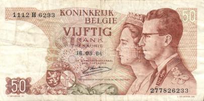 Belgium/Államkincstár 1966. 50Fr (2x) klf aláírás T:III