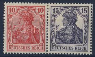 Germania relation from stamp booklet, Germania füzetösszefüggés, Germania Zusammendruck