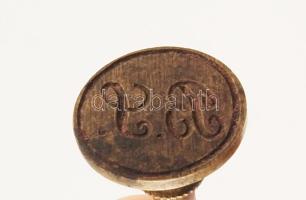 4 db régi réz pecsétnyomó, monogramokkal XIX. sz