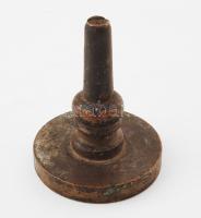 cca 1930 ifj báró Randvánszky testvérek szőlő gazdasága Sajókaza feliratos réz pecsétnyomó 35 mm