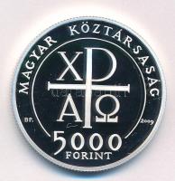 2009. 5000Ft Ag "Kálvin János születésének 500. évfordulója" kapszulában T:PP folt, apró f...