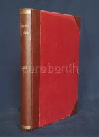 Új Idők. Társadalmi, szépirodalmi, művészeti és kritikai képes hetilap. Főszerkesztő: Fodor József. LV. évfolyam, 1-35. szám. (1949. január 1. - 1949. augusztus 27.) [Egybekötve.] Budapest, 1949. Szikra Irodalmi és Lapkiadóvállalat, Nyomdai Rt. 272 p.; 289-416 p.; 144 p.  A nagy múltú képes szépirodalmi, művészeti, kritikai és társasági hetilap, az Uj Idők a Singer és Wolfner kiadó jelentős vállalkozása volt, főszerkesztésével a frissen befutott írót, Herczeg Ferencet bízták meg. Az író a lap 1894-től 1944-ig szerkesztette a lapot. Az úri középosztály képes magazinjaként elkönyvelt periodika elsősorban hazai irodalmi anyagot közölt, novellákat, regényfolytatásokat, irodalmi, színházi, zenei és művészeti kritikákat, illetve divatmelléklettel is szolgált. A jobbára politikamentes hetilap 1919 nyarán, illetve 1944 decemberétől 1945 augusztusáig szünetelt, ez utóbbi újrainduláskor a lapot fémjelző Herczeg Ferenc kikerült a szerkesztőségből, 1945. augusztus 4-i újrainduláskor Benedek Marcellt, a jeles közírót tették meg főszerkesztőnek, majd leköszönésével Fodor József látta el a szerkesztői feladatokat, aki mellé Hámos György csatlakozott 1948 őszén. Az újraindult Új Idők első évfolyamaiban elsősorban irodalmi anyagot hozott, 1949. évi évfolyama John Steinbeck ,,A gyöngyszem, Thurzó Gábor ,,Akár a vízözön című regényét és H. Lányi Piroska ,,Törökbúza című lektűrjét hozza folytatásokban, mellette a korábbi évfolyamokkal való folytonosságot a két világháború között indult írók: Fekete István, Szép Ernő, Remenyik Zsigmond, Tamási Áron, Kosáryné Réz Lola, Kárpáti Aurél és Illés Endre novellái képviselik. Török Sándor ,,Köznapi krónika című közírói rovata letűnik az év során, Lyka Károly művészettörténész művészettörténeti rovatának sem marad hely, kell a hely ugyanis az egyértelműen politikai ízű vezércikkeknek. Az évfolyam agitációs íróit - a szerkesztői székbe került Hámos Györgyöt, Várnai Zseni költőt, Aranyossi Pál írót a kínai kommunista fordulat, az - immár teljesen tét nélküli - 1949. májusi nemzetgyűlési választás, Micsurin szovjet biológus agrárreformjai, az új, sztálinista típusú alkotmány, illetve a szovjet világifjúsági találkozó témái hozzák lázba. Érdekes, új fordulat a lapban a Vidám percek című humorrovat, melynek grafikáit a lap új munkatársa, Korcsmáros Pál készítette. Korcsmáros Pál emlékezetes karikatúrái mellett Szecskó Tamás társadalmi visszásságokat, furcsaságokat, korjellemző jeleneteket bemutató fejlécrajzai biztosítják a lap rajzanyagát, mellette termelési és politikai felvételek sokaságában tallózhat az olvasó, rögtön a nyitó lapszámban Sztálin portréjában, melyet számtalan Rákosi-, Gerő-, Révai-fénykép követ, felvonulások, avatások, gyűlések, születésnapok alkalmából. Valamennyi lapszám illusztrált fedőborítóján egész oldalas zsánerfelvétel behavazott tájakról, budapesti utcákról, gyárbelsőkről, tavaszi nagytakarítást végző vagy éppenséggel népviseletbe öltözött fiatalasszonyokról, júniusban sárkányeregetésről, aratás idején a munkálkodó parasztságról. Az eredeti hagyományait immár csak szépirodalmi anyagában képviselő lap minden híradás nélkül kimúlt az 1949. évi 35. számmal; arról csak találgathatunk, hogy az olvasói érdeklődés apadt el a markáns hangnembeli fordulat miatt, vagy a rákosista kulturális fennhatóság nem tűrte tovább a régi, bejáratott írók heti rendszerességű megjelenését. Emlékezetes dokumentum egy nagy múltú hetilap arculatának radikális megváltoztatásáról. Példányunkból a LV/18. szám (1949. április 30.) hiányzik. Lakatos 4095. Aranyozott gerincű korabeli félvászon kötésben, márványmintás festésű lapszélekkel, az első és hátsó lapszámborítók bekötve. Jó példány.