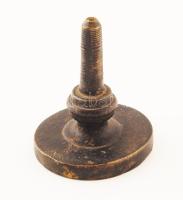 cca 1910 Sajó-HIdvég-Berzék körjegyzőség Zemplén megyében feliratos réz pecsétnyomó d: 40 mm