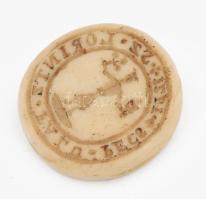 1777 Sz. Lorintz Falu pecs. - Birri falu pecs. 1780. kétoldalas csont pecsétnyomó 25 mm