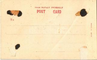 Tenisz. Bélyegekből kivágott és összeragasztott sport képeslap / tennis, sport. Made out of stamps (...