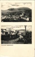 Dobsina, Dobschau; látkép, Kossuth sétány. Fischer Hermann kiadása / general view, street view, promenade (EK)