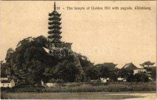 Zhenjiang, Chinkiang; The temple of Golden Hill with pagoda (EK)