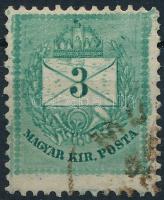 1881 3kr karcok, erősen elkent festék