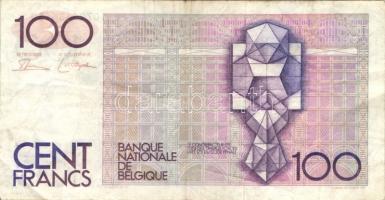 Belgium 1982-94. 100Fr (2x) klf aláírás T:III