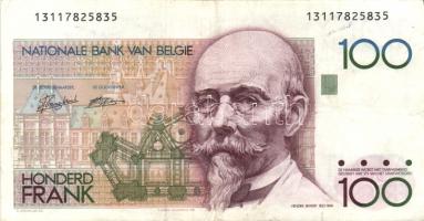 Belgium 1982-94. 100Fr (2x) klf aláírás T:III