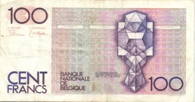 Belgium 1982-94. 100Fr (2x) klf aláírás T:III