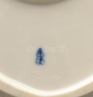 Herendi zöldvirágos mélytányér garnitúra, 10 darab + egy kínáló, jelzett, hibátlan, d: 25,5 cm, ille...