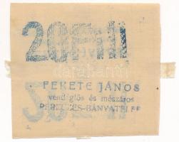 Pereces-bányatelep ~1920. 20f "Fekete János Vendéglős" T:AU ragasztónyom
Adamo PER-1.1