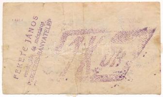 Pereces-bányatelep ~1920. 1K "Fekete János Vendéglős" T:F ragasztónyom
Adamo PER-1.3