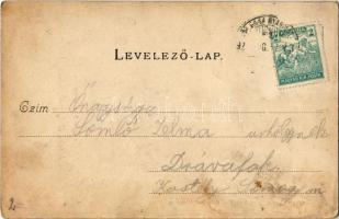 Balassagyarmat, Evangélikus templom. Wertheimer Zsigmond kiadása (ázott / wet corner)