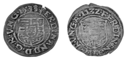 1532K-B Denár Ag "I. Ferdinánd" (0,55g) + 1533K-B Denár Ag "I. Ferdinánd" (0,48g...
