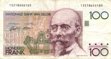 Belgium 1982-94. 100Fr (2x) klf aláírás T:III