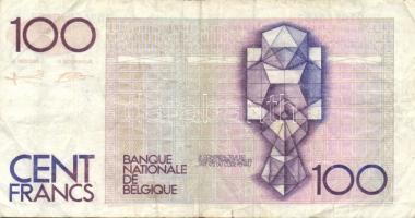 Belgium 1982-94. 100Fr (2x) klf aláírás T:III