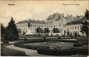 1915 Szeged, Dugonics tér, Dugonics szálloda, kávéház, étterem, bor és sörcsarnok