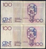 Belgium 1982-94. 100Fr (2x) T:III
