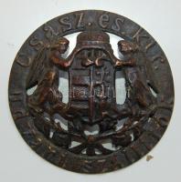 cca 1900 Császári és királyi udvari szállítók bronz cégére d:11cm