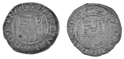 1553K-B Denár Ag "I. Ferdinánd" (0,58g) + 1554K-B Denár Ag "I. Ferdinánd" (0,42g...