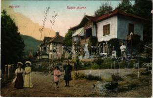 1911 Szovátafürdő, Baile Sovata; nyaralók. Schuster Emil kiadása / villas (fl)