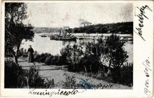 1900 Mali Losinj, Lussinpiccolo; Bucht von Cigale (Rb)