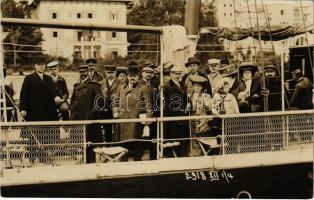 Abbazia, Opatija; hajókirándulás / boat trip. Photo-Manufaktur E. Jelussich (Fiume-Abbazia) photo