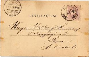 1899 (Vorläufer) Szombathely, Székesegyház. Apfel H. C. kiadása (ragasztónyom / glue marks)