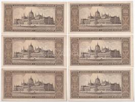 1946. 100.000.000P (6x) két részletben sorszámkövetők "P 119 084911 - P 119 084920" között...