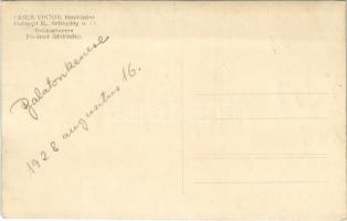 1928 Balatonkenese, Fővárosi üdülőtelep. Pasem Viktor fényképész felvétele, photo (EK)