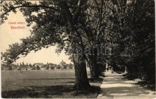 1910 Keszthely, Vasúti sétány. Mérei Ignác kiadása (EK)