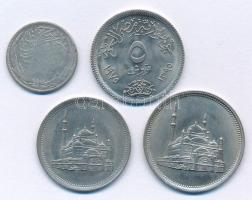 Egyiptom 1917. 2p Ag + 1975. 5q Cu-Ni "Nemzetközi nő év" + 1984. 10q Cu-Ni + 20q Cu-Ni T:A...