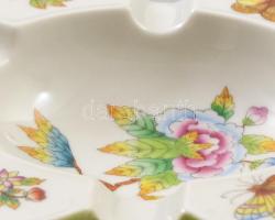 Herend Viktória mintás hamuzó, Jelzett, kis kopással, d: 15,5 cm