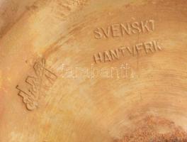 Skandináv bronz gyertyatartó pár, állítható magassággal, m: 11,5 cm