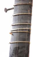 2 darab antik indiai szitár, sérült, hiányos, m: 95-115 cm