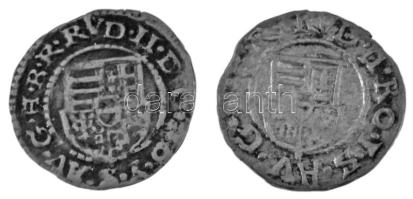 1601K-B Denár Ag "Rudolf" (0,61g) + 1602K-B Denár Ag "Rudolf" (0,74g) T:XF patin...