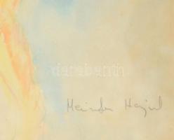 Meiszter Hajnal (1955-): Női aktok. Akvarell, ceruza, papír, jelzett. Üvegezett fakeretben, 32x23,5 ...