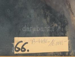 Balogh Margit (1898-1965): Női portré. Pasztell, papír, jelzett. Dekoratív, üvegezett, kissé sérült ...